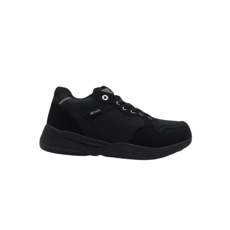 June Adaptive Excursion All Black Wide Kids Shoe 2