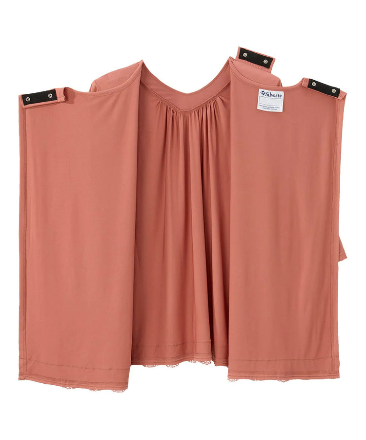 back of open back blouse fully open
