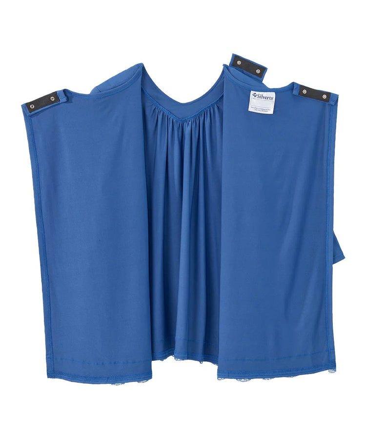 back of open back blouse fully open