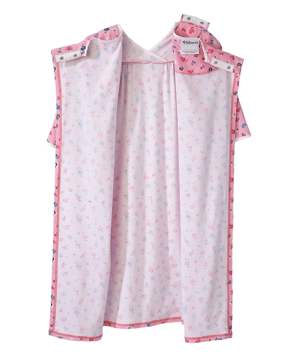 inside of the sweet flower Women's Knit Open Back Nightgown