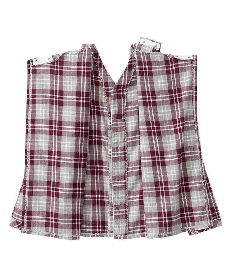 pyjama top full back open