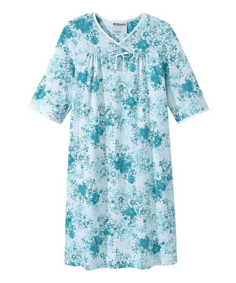 Front of the springtime serenade Women's Knit Open Back Nightgown