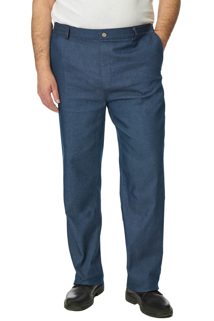 Men's Easy-On Side-Opening Jeans | Easy-On Denim with Velcro Adjustable Waist