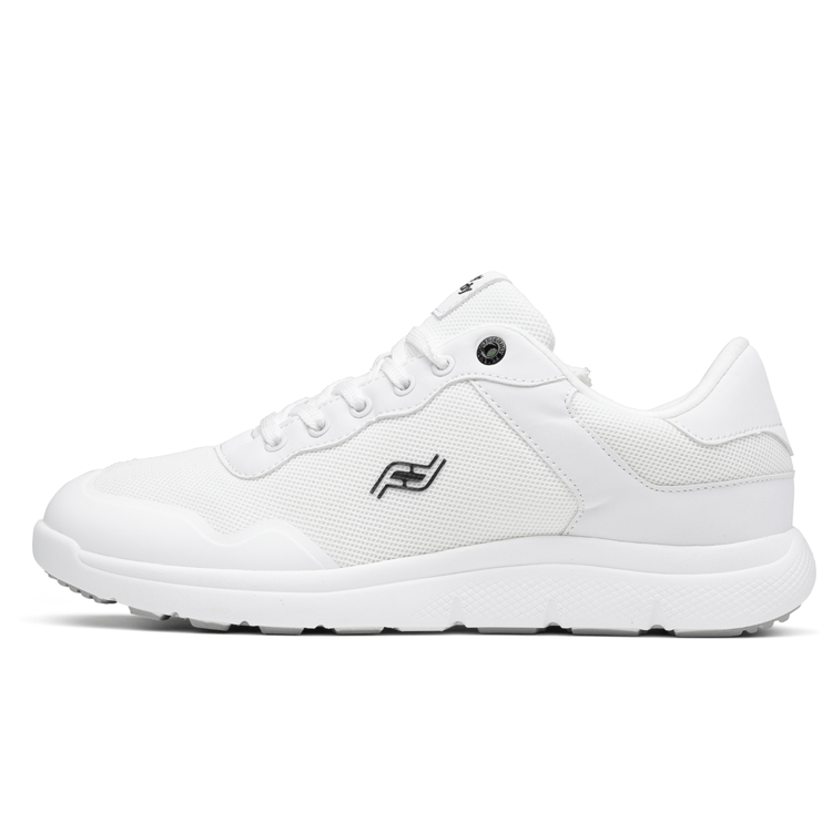 Unisex Supportive Memory Foam Shoes with Front Zipper Access Voyage White