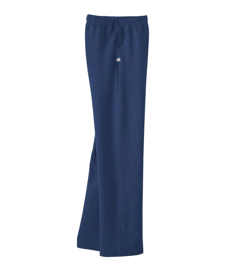 Side perspective of June Adaptive Men's Easy Touch Pants in Navy, showcasing the easy access design and neutral tone.