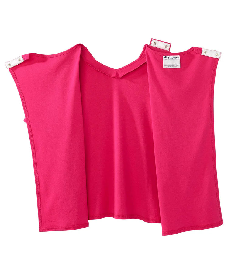 Women's Extreme Pink Diamond neck tee with back overlap fully open back