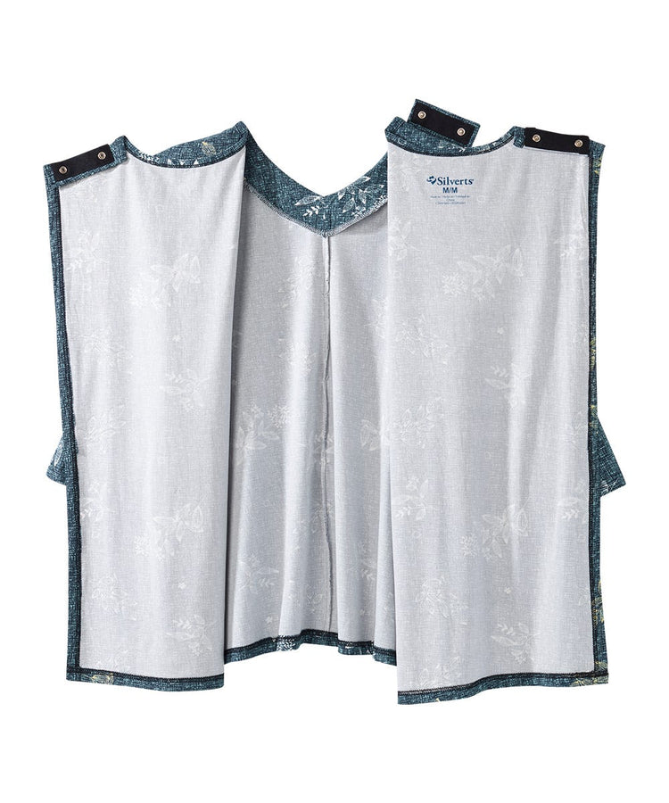 Women's Faux Button Top with Back Overlap Open Back