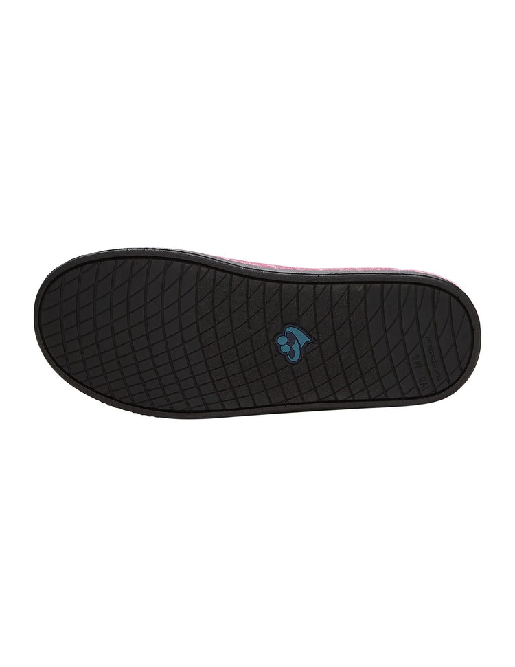 Women's Wide Non-Slip Adjustable Indoor Slippers pink bottom
