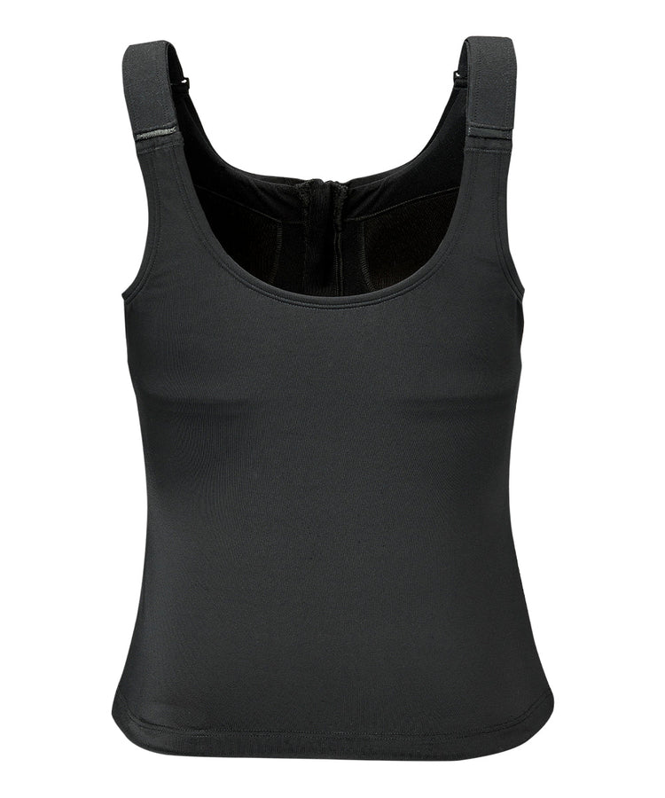 Women's tankini with zip front back