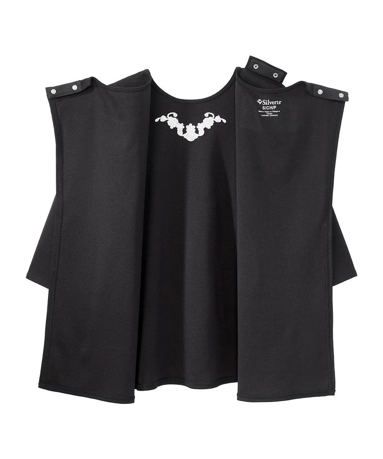 Women's 3/4 Sleeve Embroidered top with Back Overlap