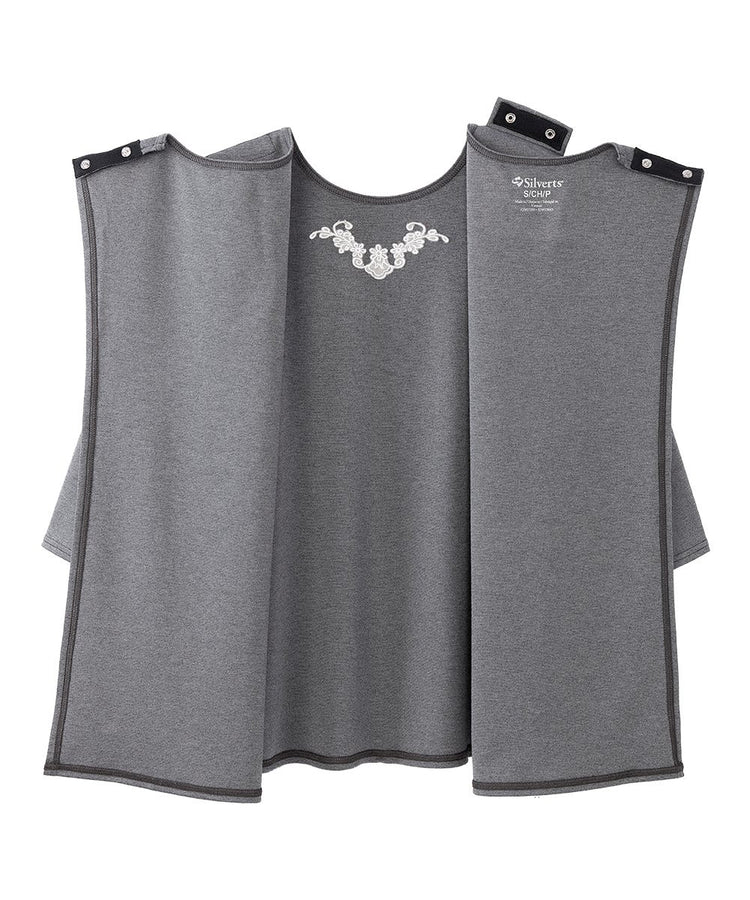 Women's 3/4 Sleeve Embroidered top with Back Overlap