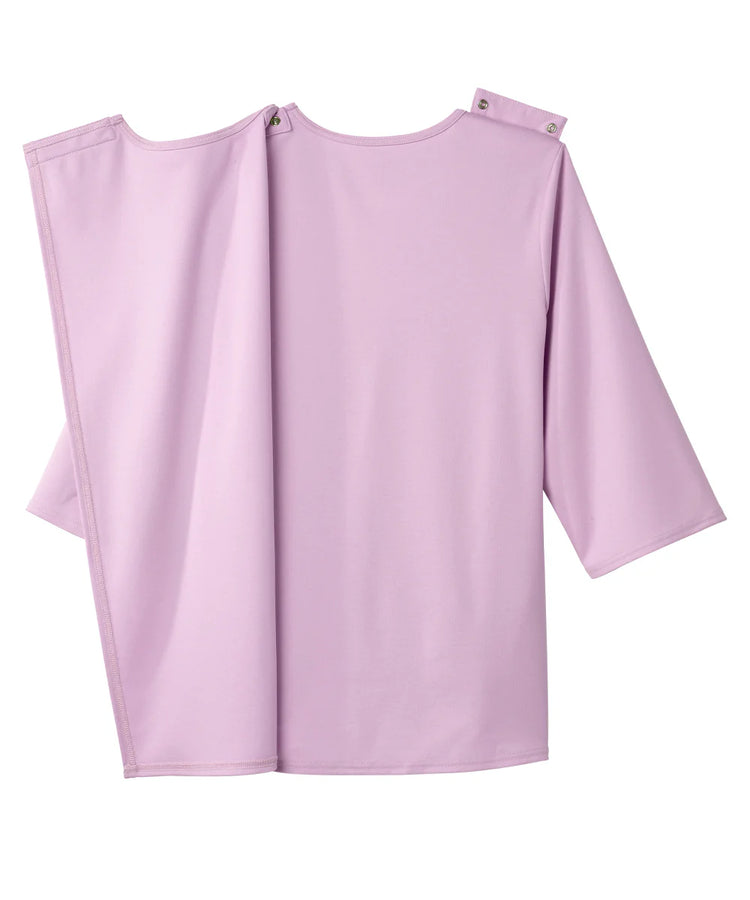 Women's 3/4 Sleeve Embroidered top with Back Overlap