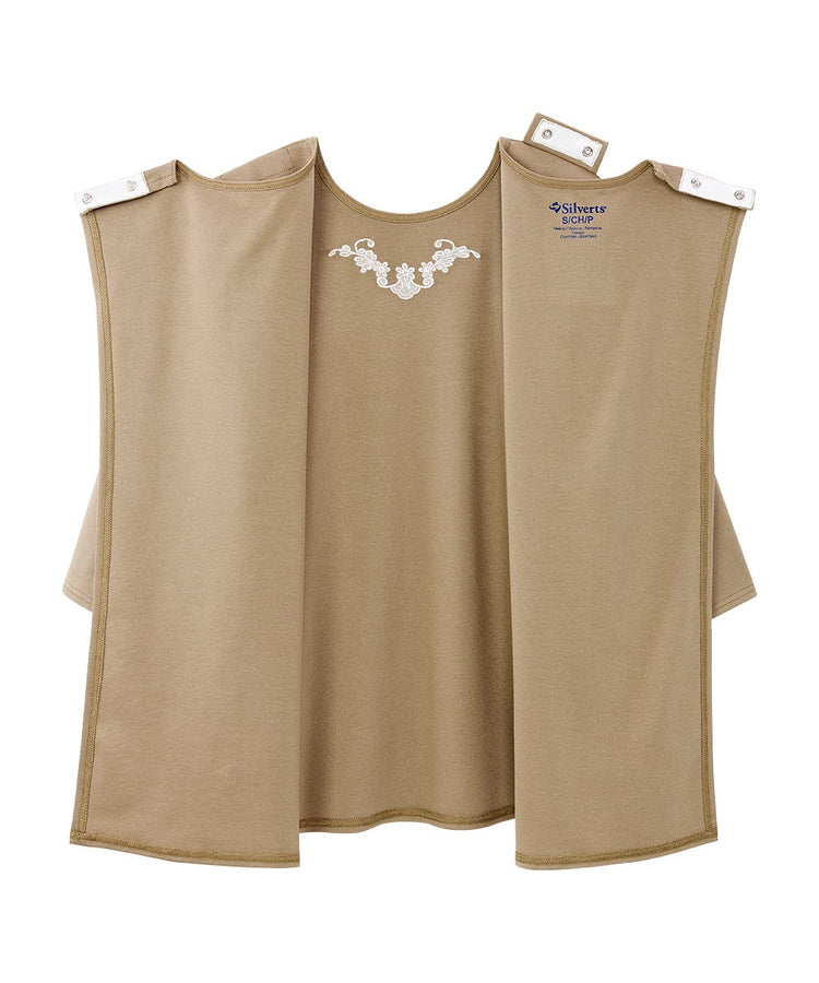 Women's 3/4 Sleeve Embroidered top with Back Overlap