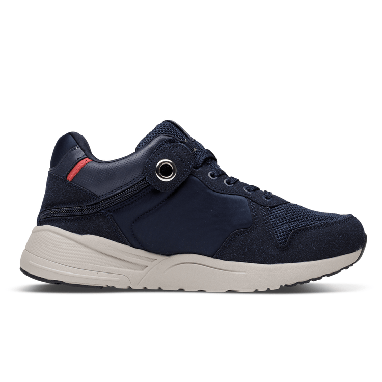 Men's Lightweight Supported Shoes with Rear Zipper Access Deep Sea