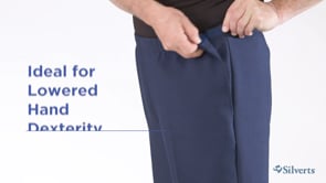 Easy to open and close side panels at waist with Velcro strips on either side