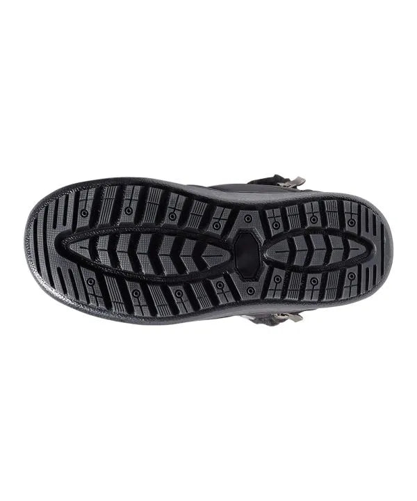 rubber grip tread at bottom of shoes