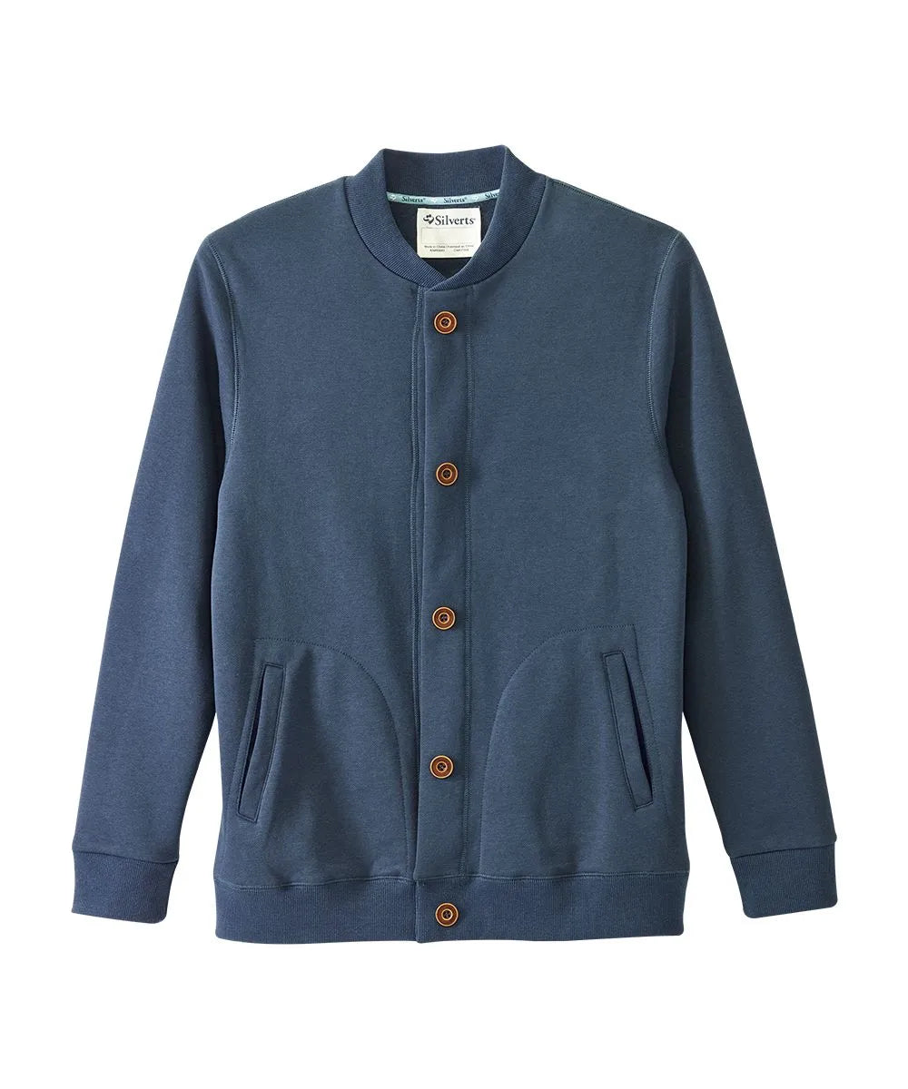 Silvert s Adaptive Clothing Footwear Men s Bomber Jacket with Magnetic Buttons