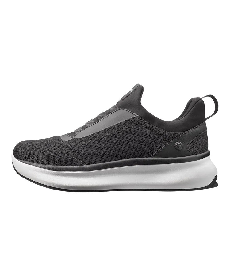 Men's Wild Slip On Sneakers Side View (Black)