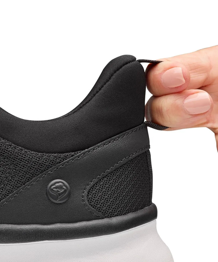 Men's Wild Slip On Sneakers Back View (Black)