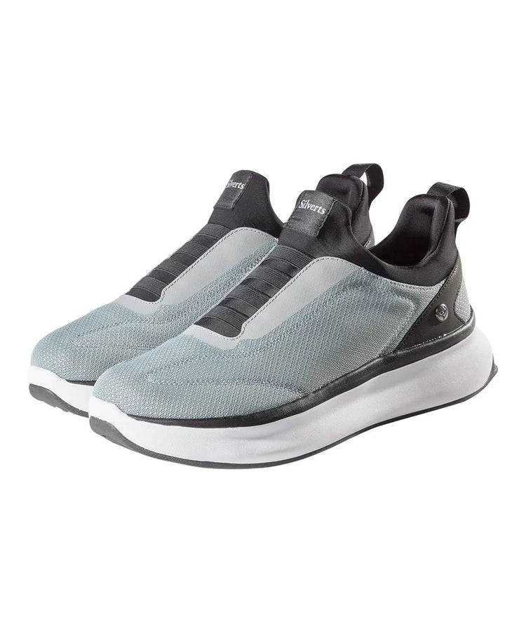 Men's Wild Slip On Sneakers Side View (Grey)