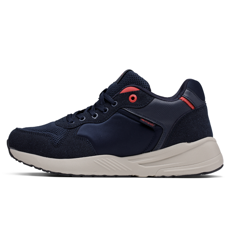 Mens deep blue zippered shoes