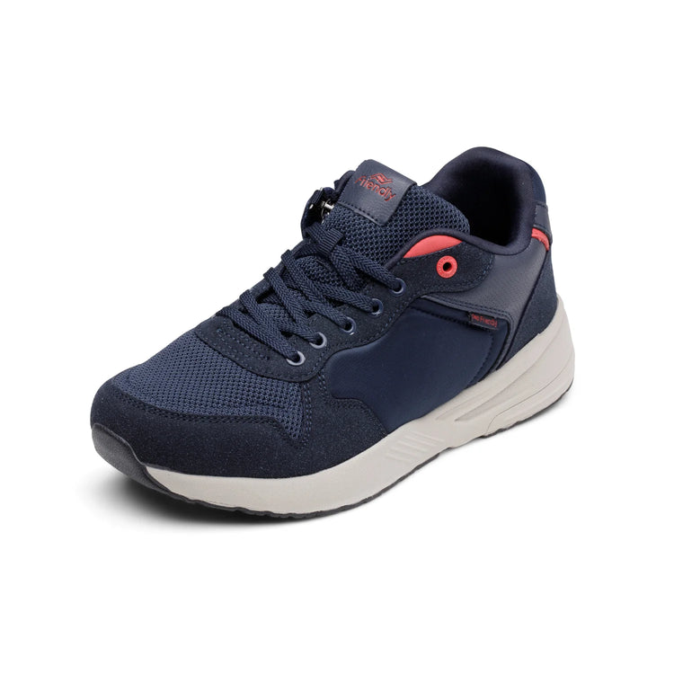 Mens deep blue zippered shoes