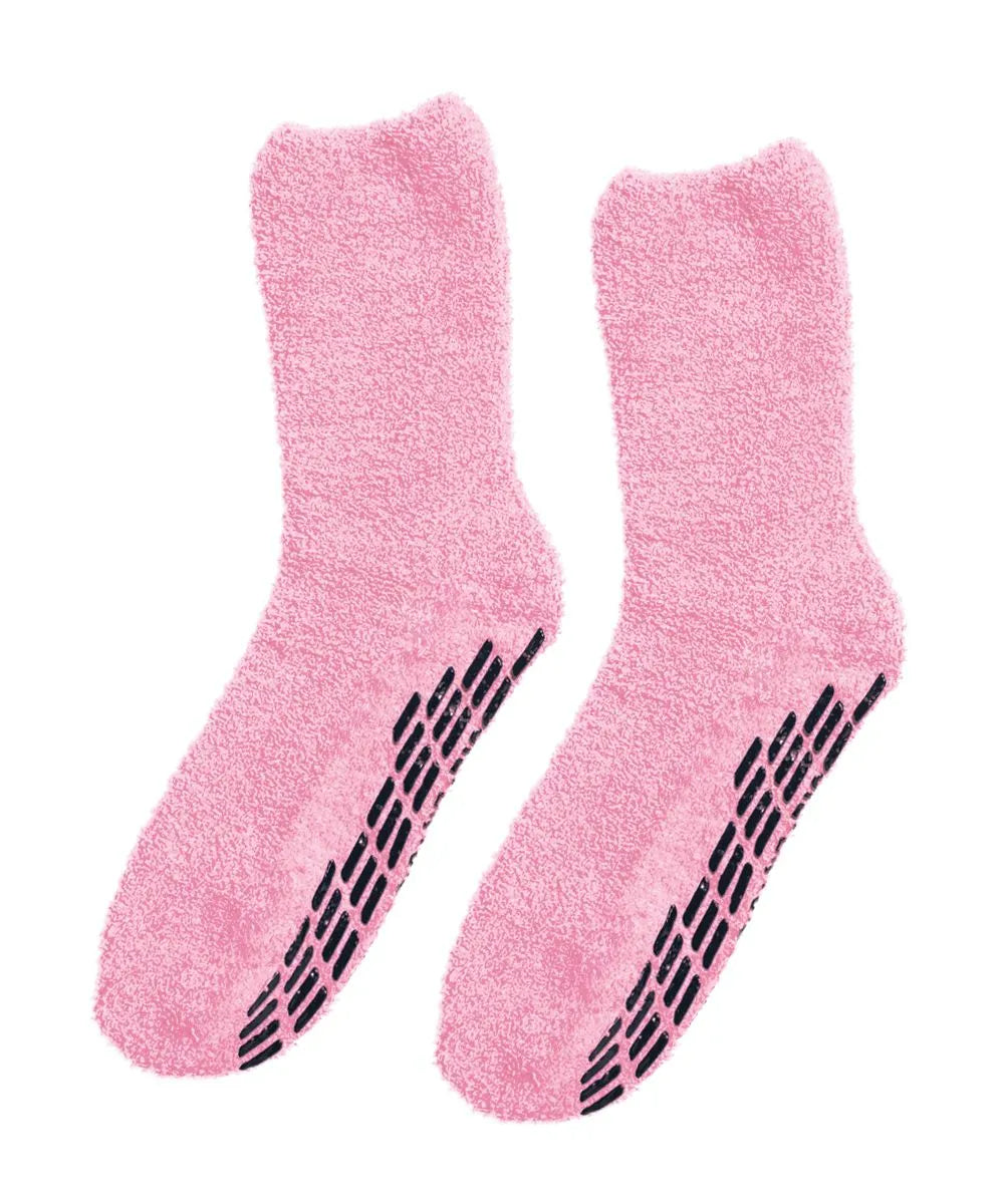 Baby Pink Unisex Ultra-Soft Anti-Slip Crew Socks