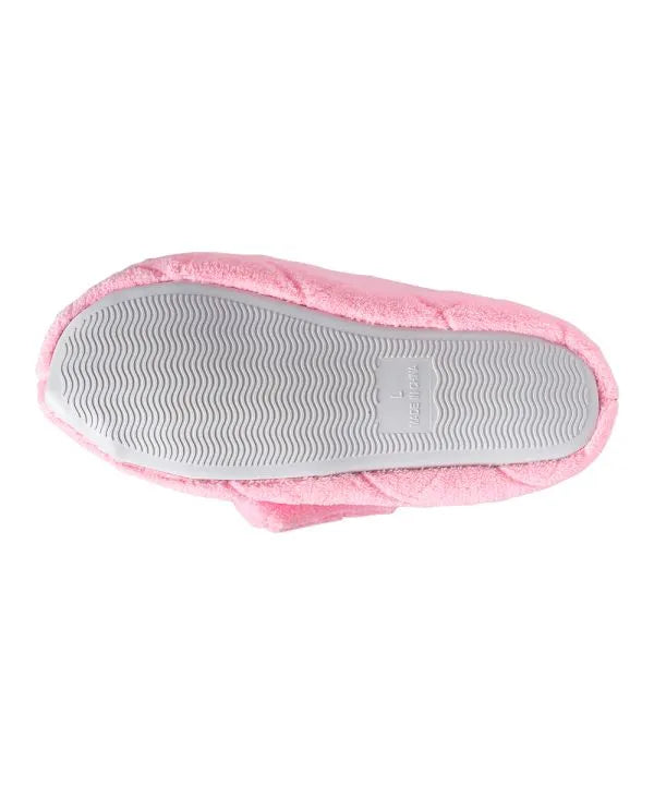 Baby Pink Women's Extra Wide Bootie Slipper Sole