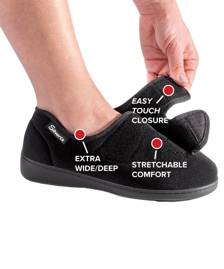 Black Women's Hugster Lightweight Shoes Easy Closure