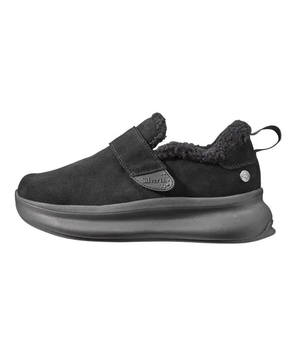 Inside of the Black Women's Sherpa Lining Shoes