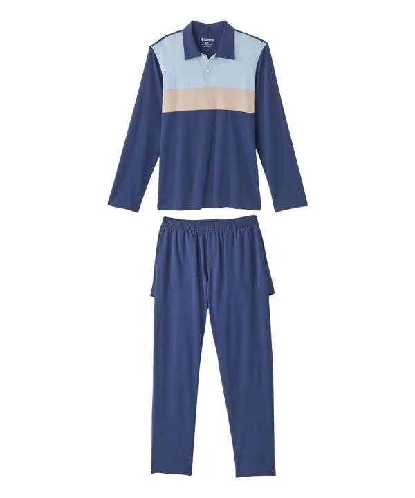 Blue Stone Men's Casual Open Back 2-Piece Set
