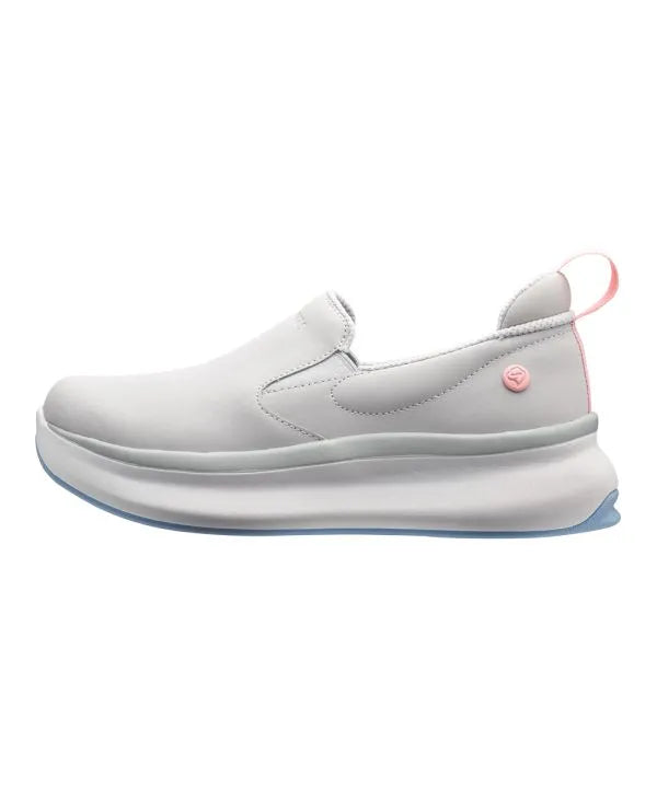 Inside of the light grey Women's Wide Walking Shoes