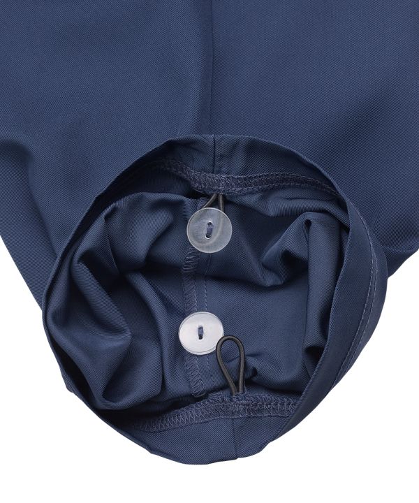 Bottom of the navy Men's Easy Dressing Pants with Elastic Waist