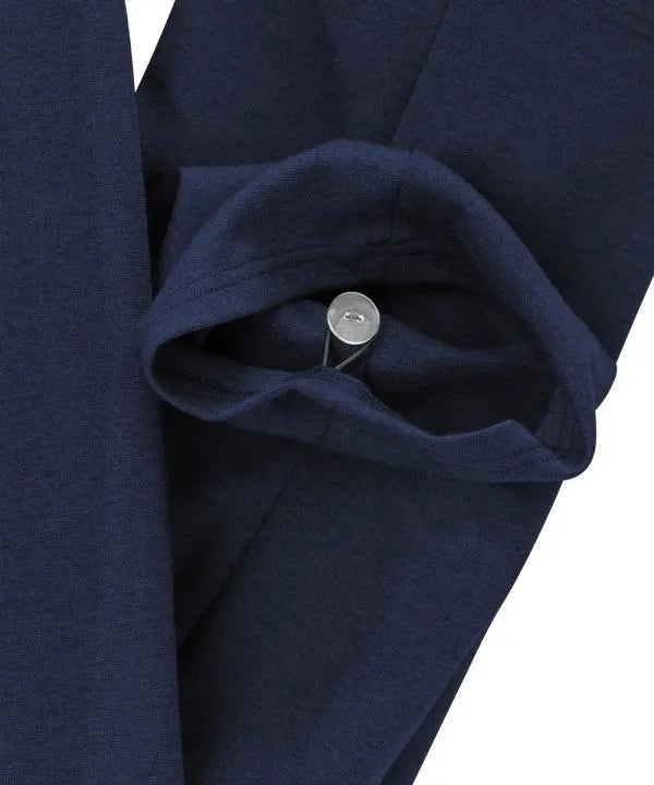 Bottom of the navy Women's Full Back Zipper Jumpsuit