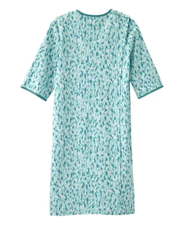 Back of the painted strokes Women's Knit Open Back Nightgown