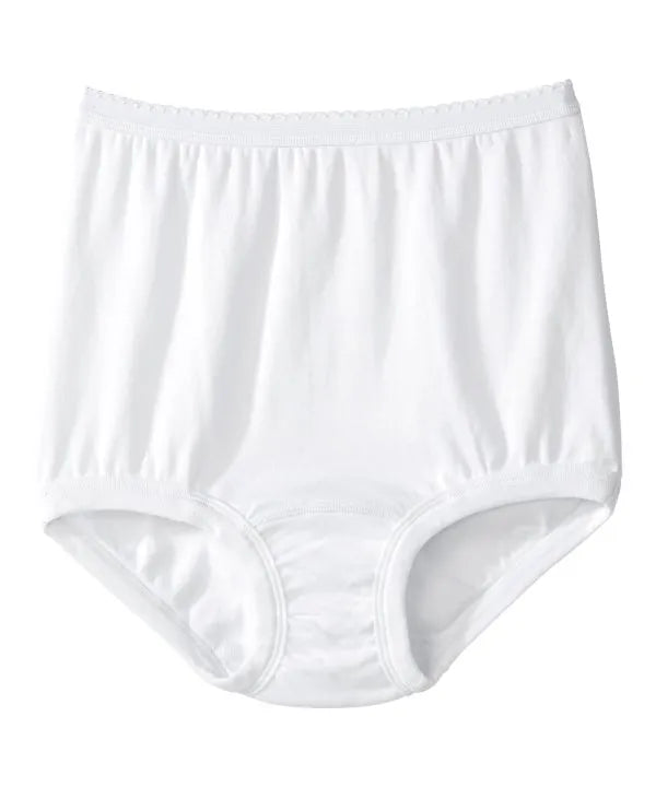 TERI LINGERIE COMPANY LLC Womens Cuff Leg Comfort Band Womens 100% Cotton  Briefs - Pack of 6 - Size 5 White at  Women's Clothing store