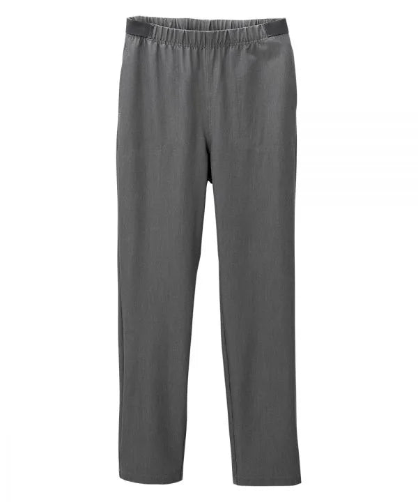 Women's heather grey pant with easy grip pulls