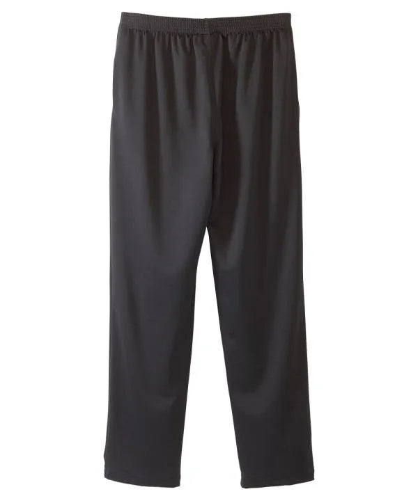 Back of the black Women's Soft Knit Pants with adjustable straps