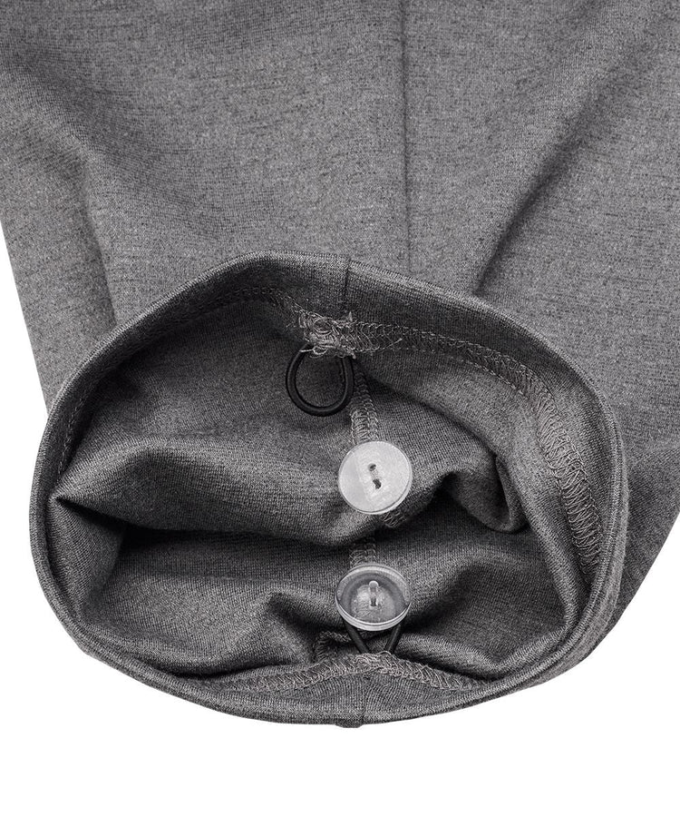 Bottom of the Heather Gray Women's Soft Knit Pants with adjustable straps