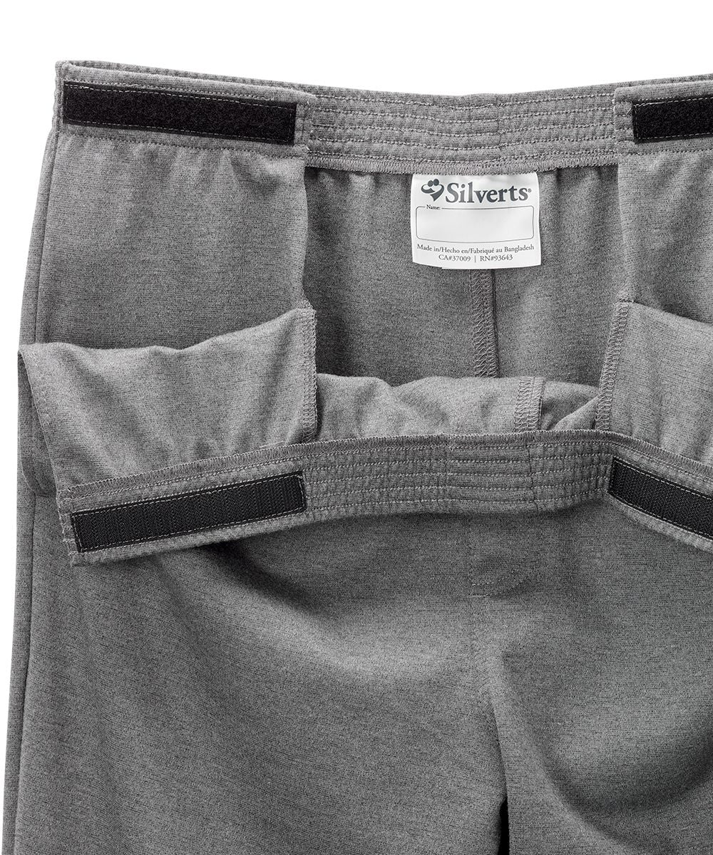 Adjustable Straps on Heather Gray pant waist