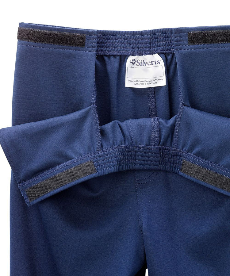 Adjustable Straps on navy pant waist