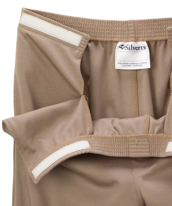 Adjustable Straps on taupe pant waist