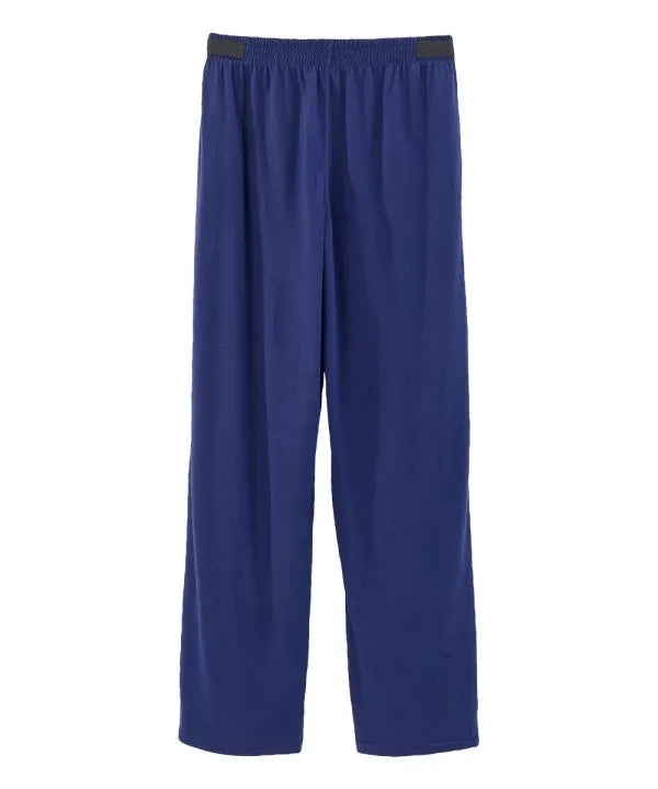 june adaptive's mens stretch pull on pants for max comfort in indigo blue