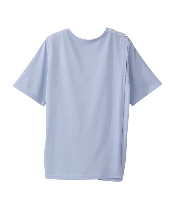 Women's Graphic Tee with Open Back