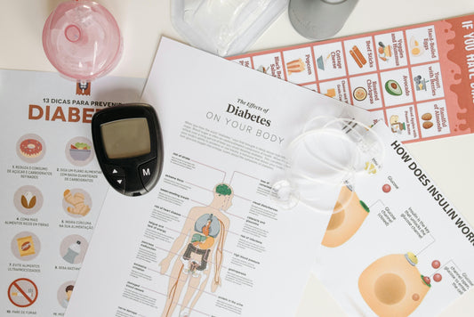 Medical photos on diabetes