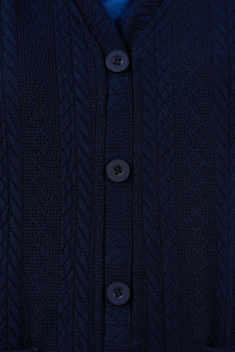 Easy-Access Snap-Front Cardigan for Assisted Dressing | Cable Knit Adaptive Cardigan