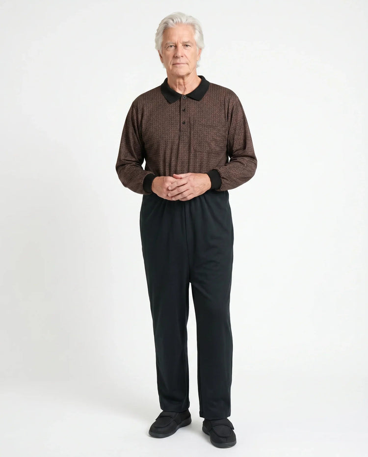 Anti-Strip Jumpsuit - James | Tan, front view