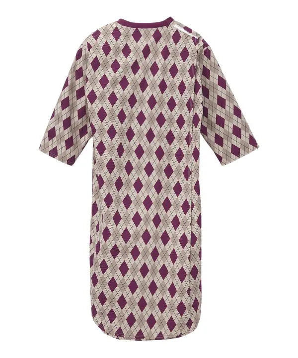 Men's Hospital Gown with Back Overlap