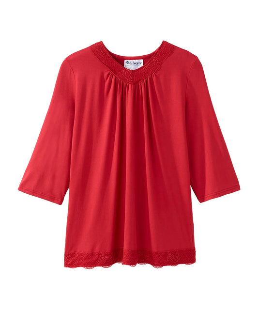 front of open back blouse 