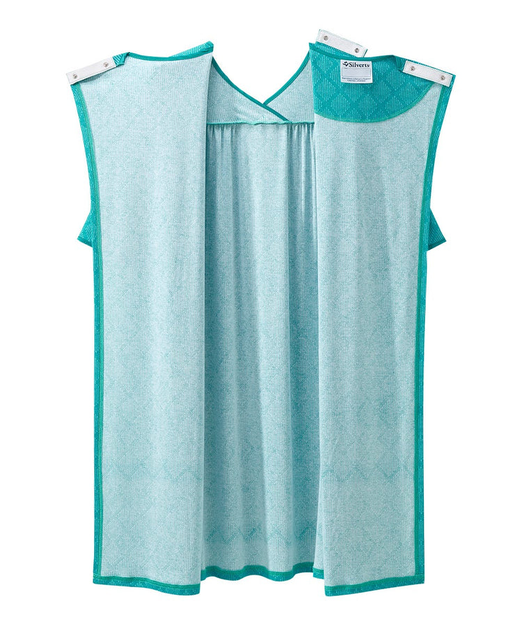 Women's Knit Nightgown with Back Overlap